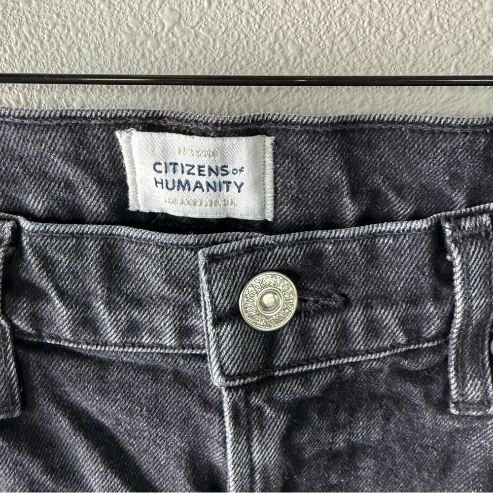 Citizens Of Humanity Vidia Gray Black Boot Cut Jeans - Picture 8 of 15